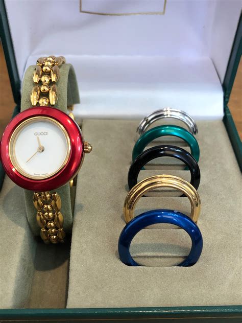 gucci bezel watch|gucci watch with interchangeable bezels.